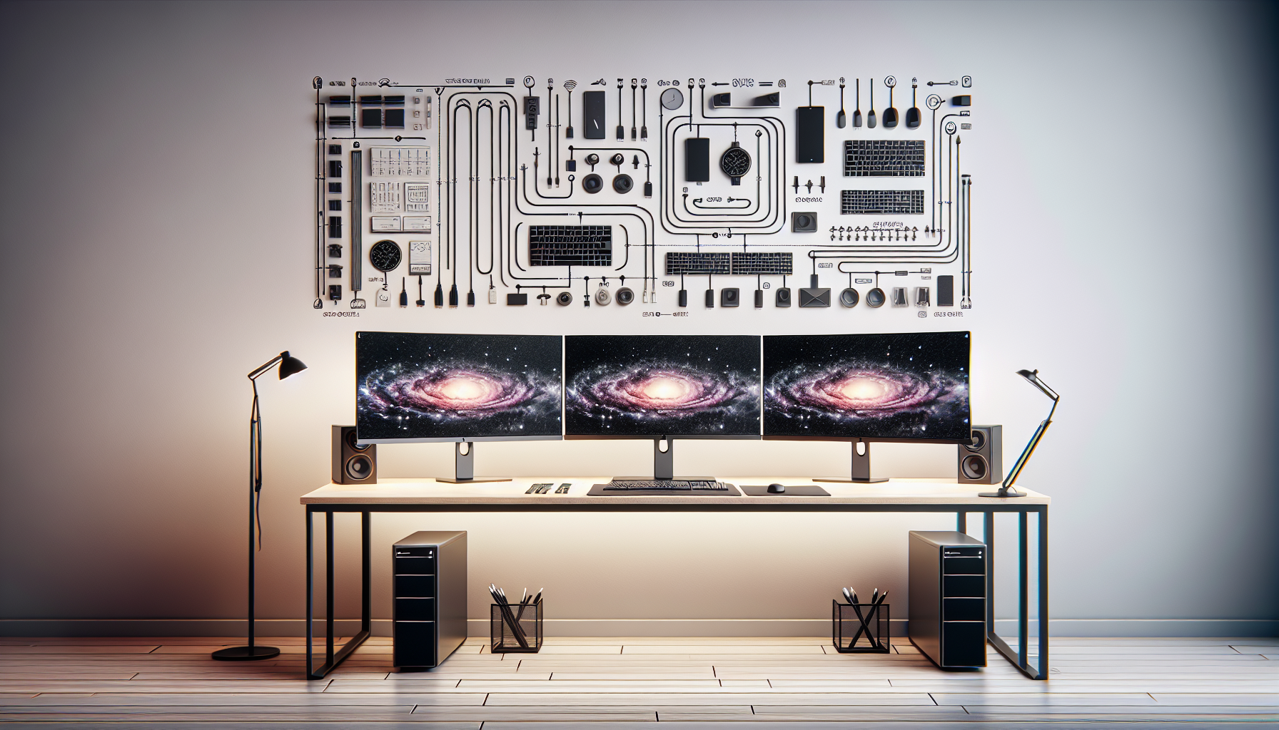 Cable Management Solutions for Dual Monitor Desks