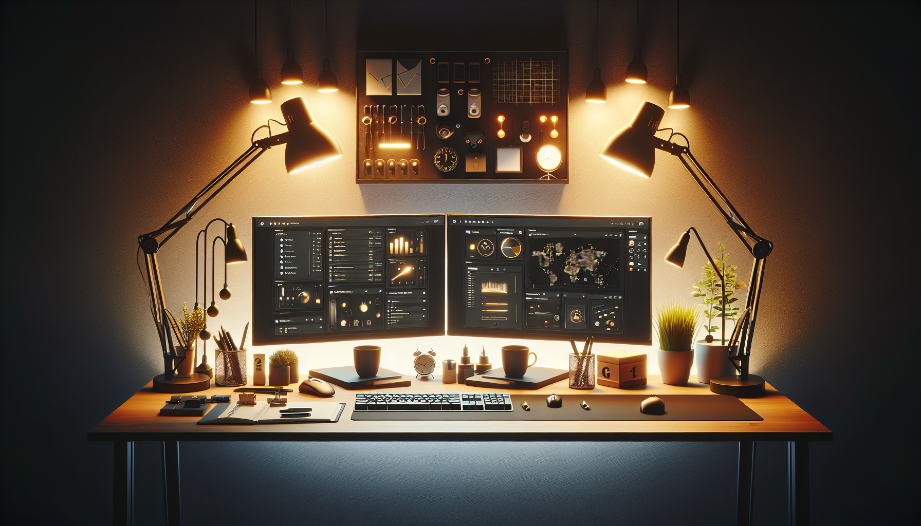 Lighting Solutions for Dual Monitor Desk Setups