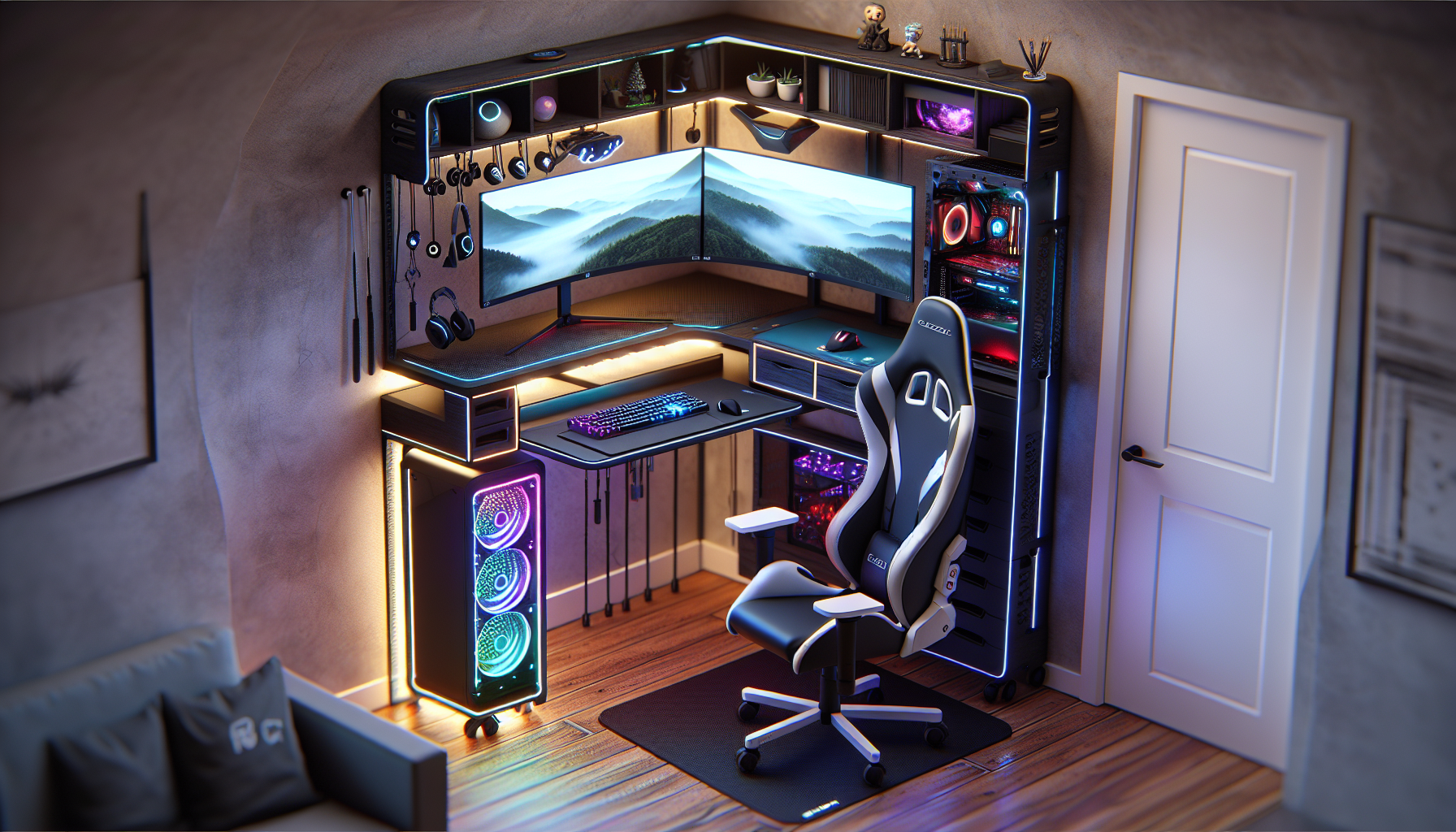 Gaming Desk Setup Ideas for Small Spaces