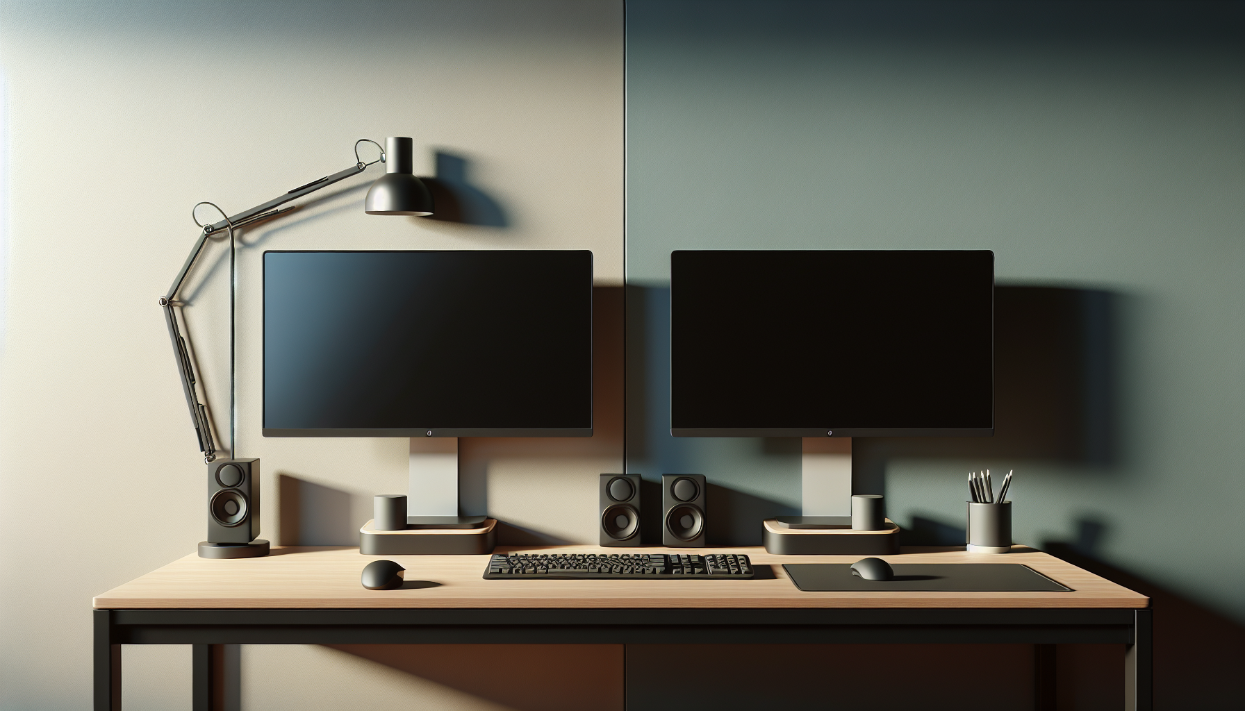Creating a Sleek and Modern Dual Monitor Setup