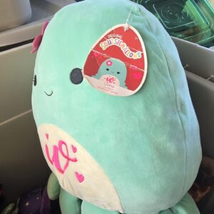 Squishmallows Olina Octopus Plush 16in Teal Pink Stuffed Animal Used