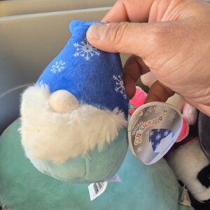 Squishmallows Chanline Gnome Plush Blue White 8-12in Winter New Tags