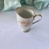 Vintage Porcelain Creamer Pitcher Floral Gold Trim White Used 3.5–4" Tall