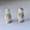 Vintage Floral Salt and Pepper Shakers Porcelain Gold Trim 3.5–4" Used Decor
