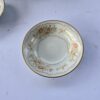 Vintage Floral Saucer Plate White Gold Trim Porcelain 5.5–6" Used Excellent