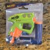 Nerf E0707 Nanofire Blaster Green Compact Toy Gun w/ 3 Elite Darts New