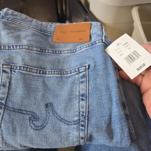 AG-ED Denim ZINNGAS Jeans Light Blue Straight Fit Size 36 New with Tag