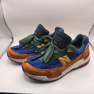 New Balance 992 Multicolor Suede Mesh Sneakers Men’s Athletic Shoes Used