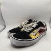 Vans Old Skool Flame Black Red Skate Sneakers Men's Low Top Used