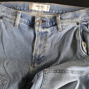 Hollister Loose Fit Jeans Light Wash Denim W29 L30 Men's Used
