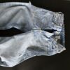 Men's Distressed Light Wash Denim Jeans Ripped Casual Style Used Fair Condition