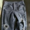 Old Navy O.G. Straight Distressed Jeans Dark Wash Blue Men’s Denim Used