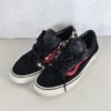 Vans Old Skool Sneakers Checkerboard Black Red Suede Canvas Used Men's Shoes