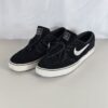 Nike SB Stefan Janoski Low Black White Suede Men’s 8.5 Skate Shoes