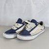Vans Old Skool Low-Top Sneakers Navy Blue Suede Canvas Shoes Used Men's