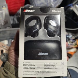 2Boom Wireless Earbuds Bluetooth 5.3 Black TWS In-Ear Headphones New
