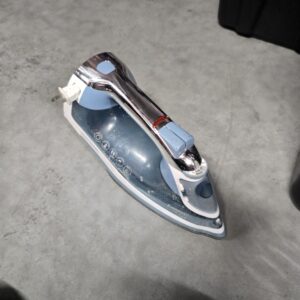 Shark Steam Iron Blue Chrome Handle Anti-Drip Self-Clean Used Household Iron