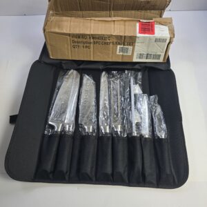 9-Piece Chef's Knife Set with Black Carrying Case HW04093EC