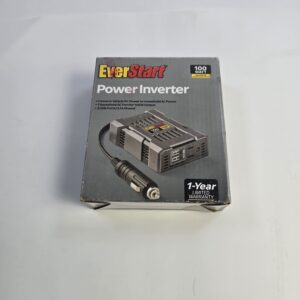 EverStart Power Inverter 100W DC to AC Converter with 2 USB Ports Black