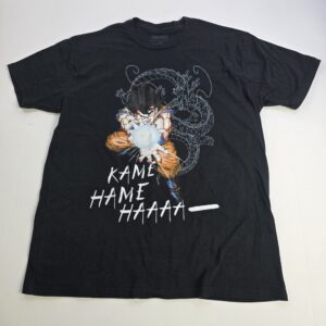 Bioworld Dragon Ball Z Goku Kamehameha Graphic T-Shirt Black Men's Tee