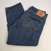 Levi's 501 Men's Blue Denim Jeans Button Fly Straight Leg W40 L30