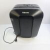 Fellowes Office Paper Shredder Black Plastic Medium-Duty Cross-Cut