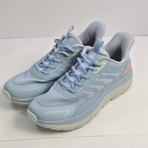Men's Athletic Running Shoes Light Blue Neon Green Orange Cushioned Sole