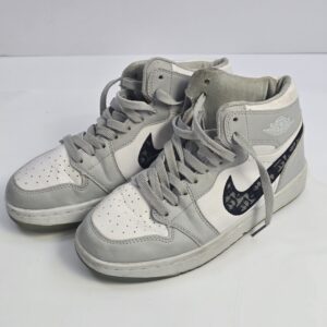 Air Jordan High-Top Basketball Sneakers White Grey Black Men's Shoes