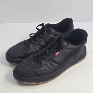 Levi's Black Leather Low-Top Sneakers Men's Footwear