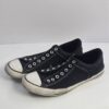 Men's Black Slip-On Canvas Sneakers Casual Shoes Rubber Sole