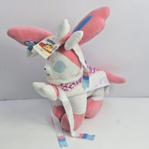 Pokémon Center Sylveon Plush Toy Pink White Blue with Original Hang Tag