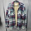 American Threads Men's Plaid Sherpa-Lined Flannel Jacket Multicolor