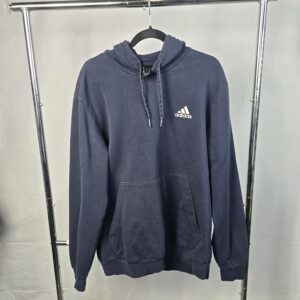 Adidas Pullover Hoodie Men's Navy Blue Logo Streetwear
