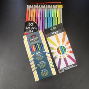 Sargent Art & Three Leaf Gel Pen Set + Colored Pencils Multicolor 96-Pack